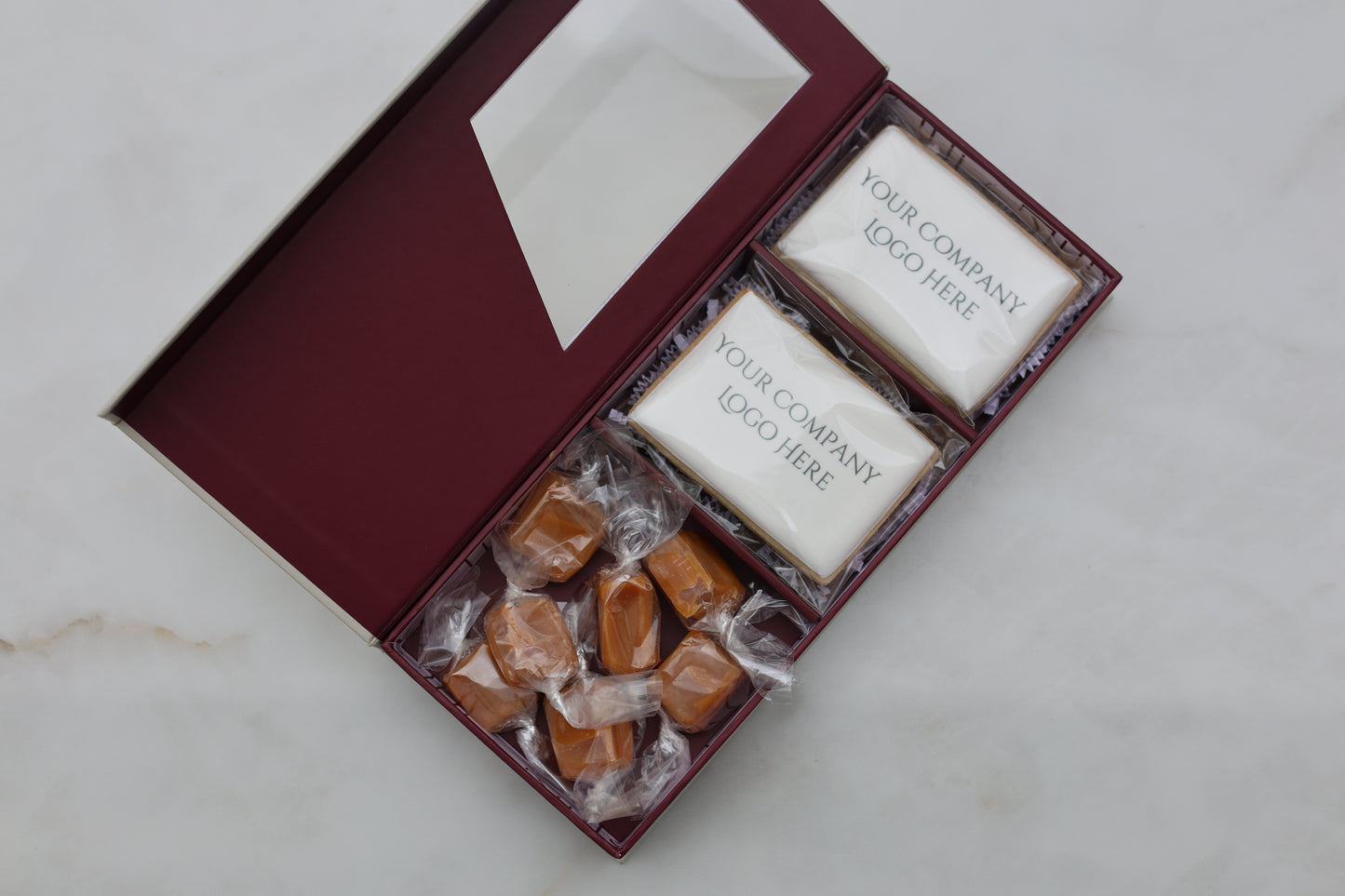 Custom corporate treat box