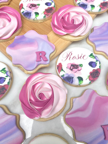 Rose pretty cookie set/ 2 dozen