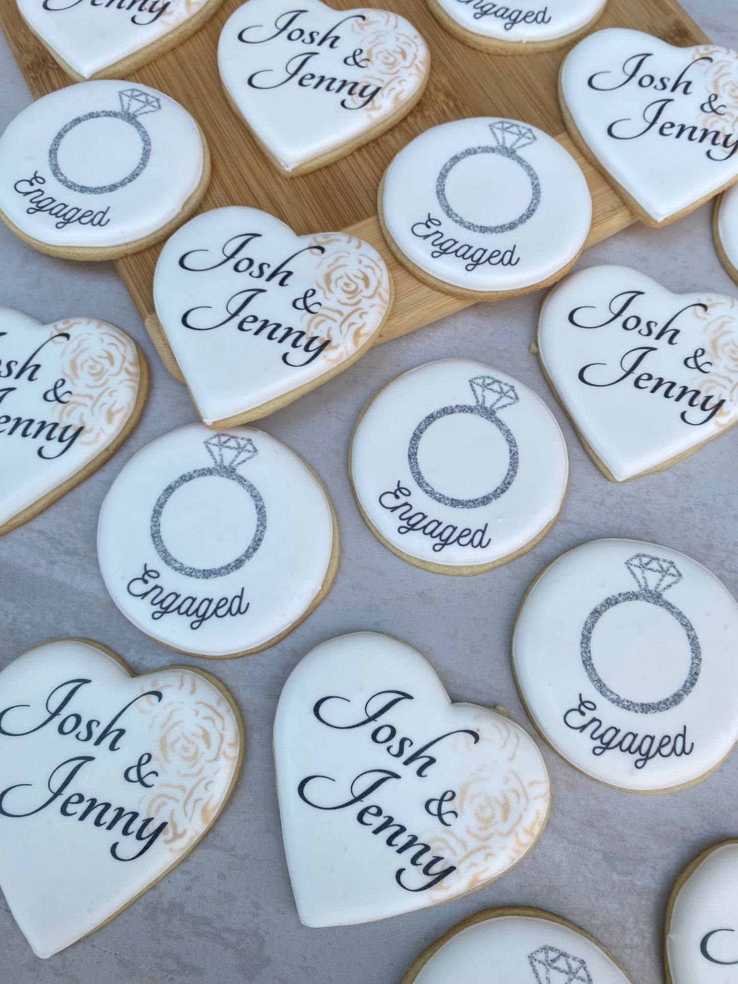 Engagement print cookies/ 1 Dozen