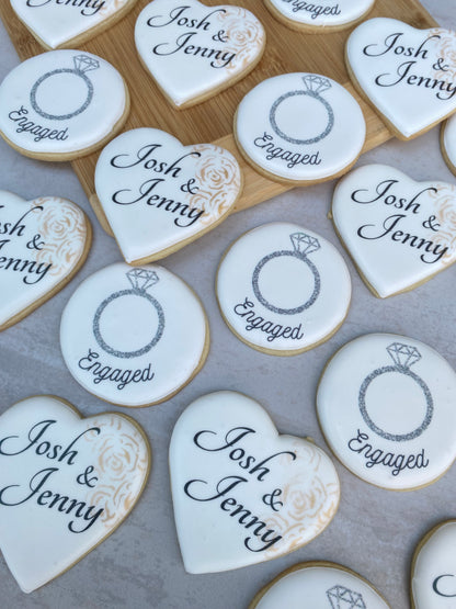Engagement print cookies/ 1 Dozen