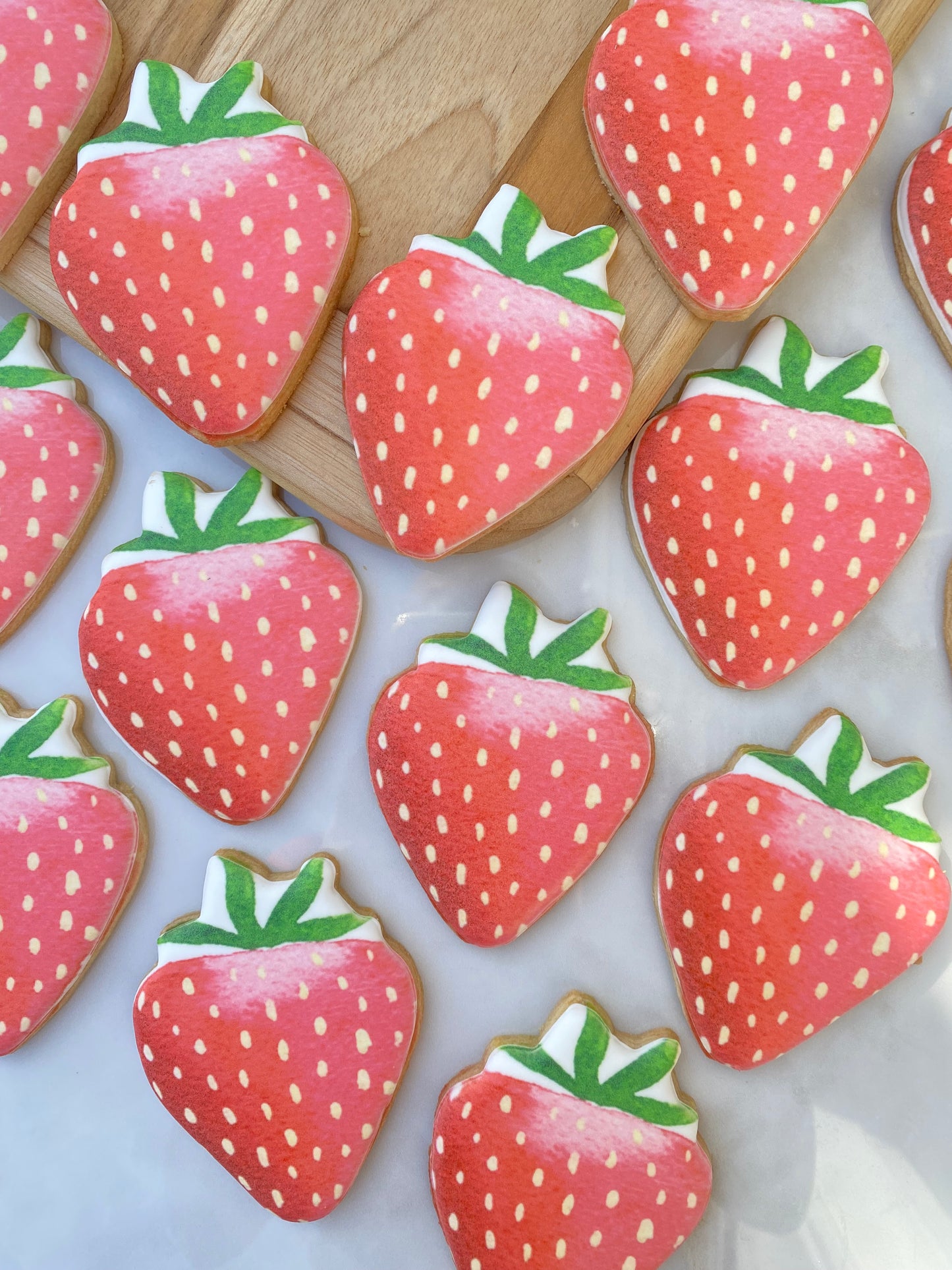 Strawberry print cookies/ 1 dozen