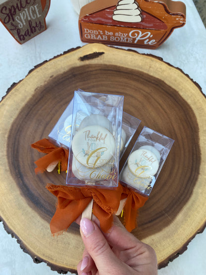 Thanksgiving Cakesicle with cookie topper- pick up or local delivery only