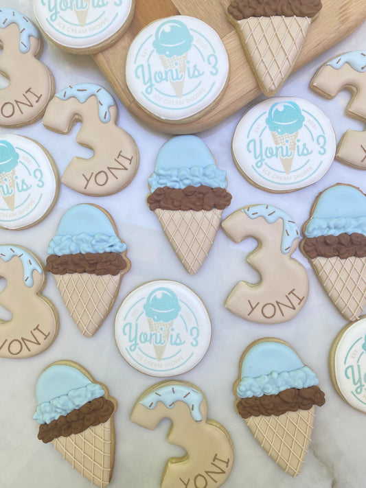 Ice cream theme and logo set/ 2 dozen