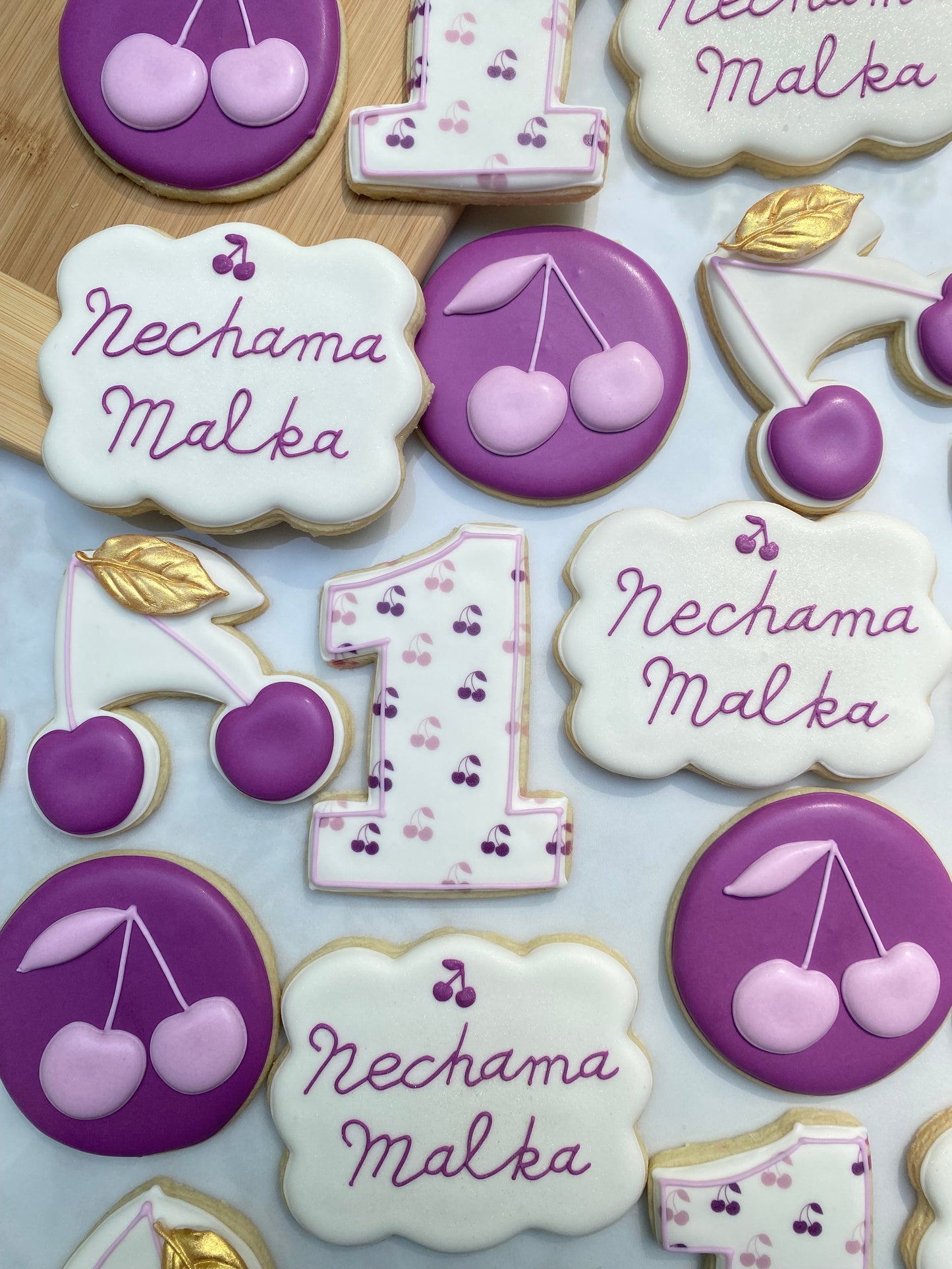 Cherry themed birthday cookies/ 2 Dozen