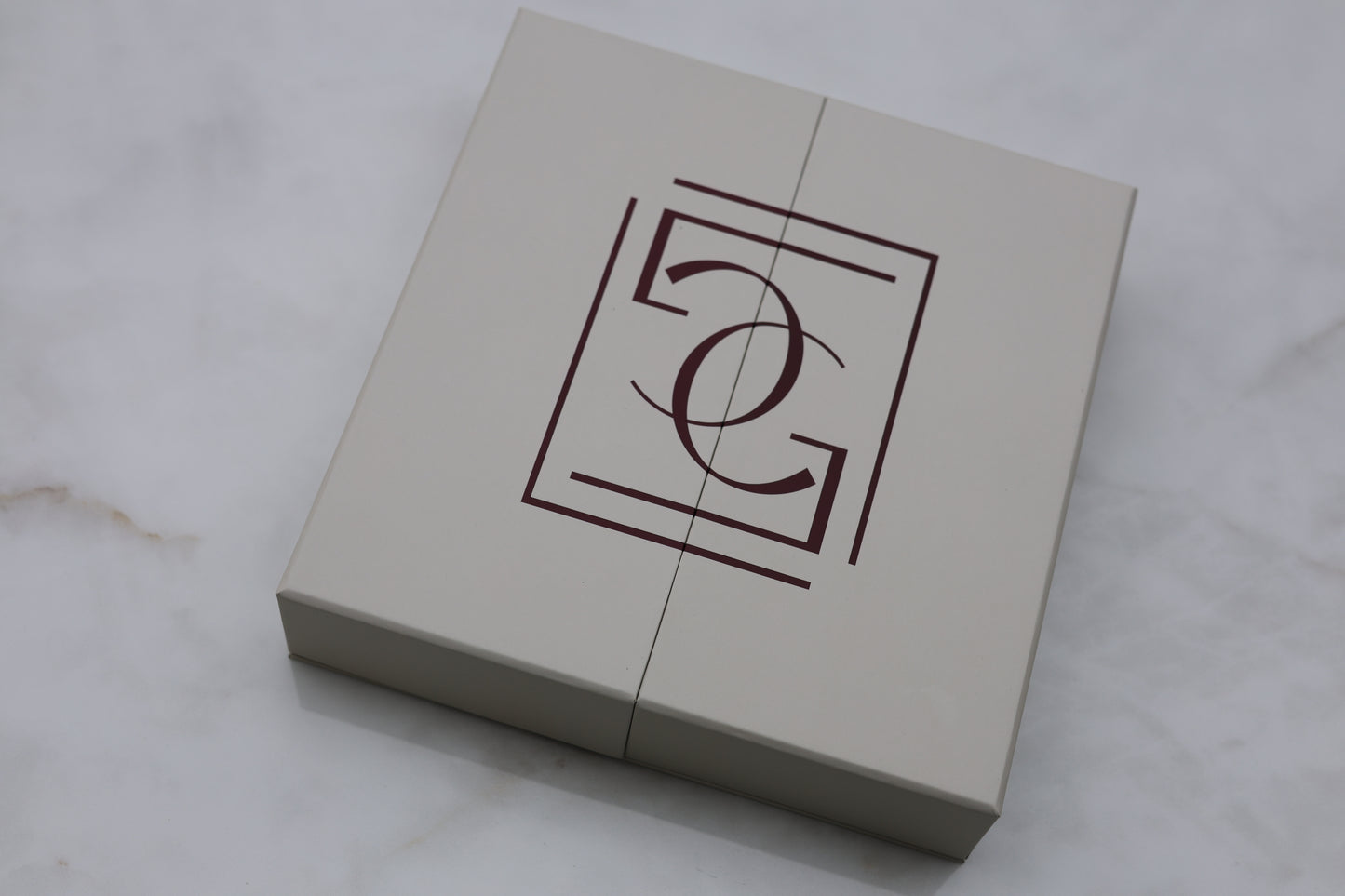 Corporate acrylic clock gift box with custom cookies