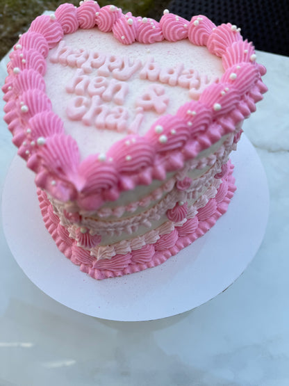 6” Vintage Cake- Pick up only