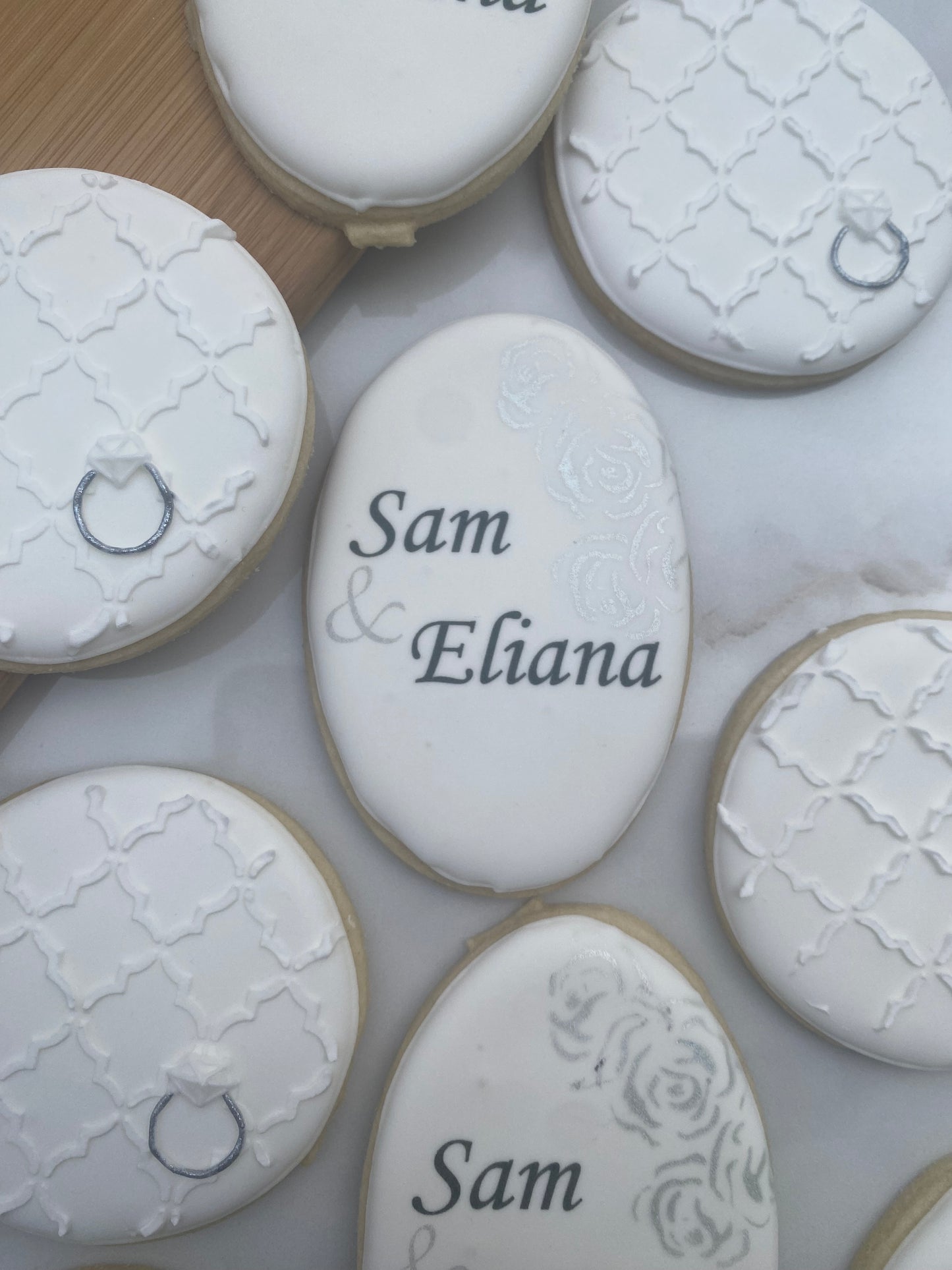 Engagement name and ring/ 2 dozen