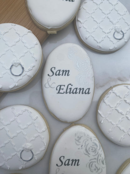 Engagement name and ring/ 2 dozen