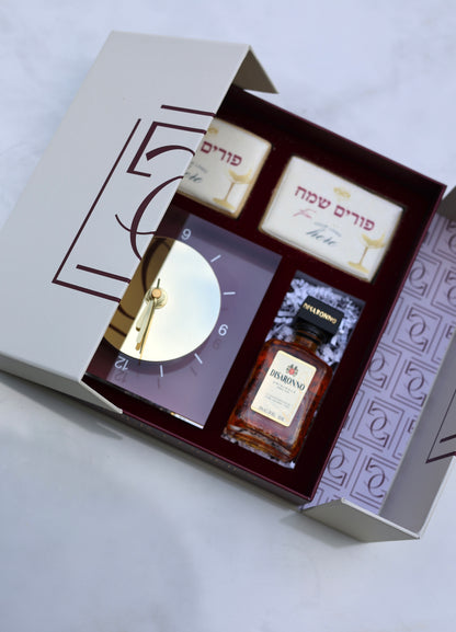 Corporate acrylic clock gift box