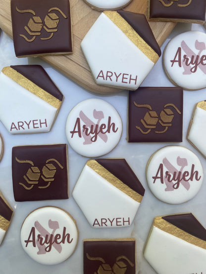 Bar Mitzvah Gold/ 2 Dozen
