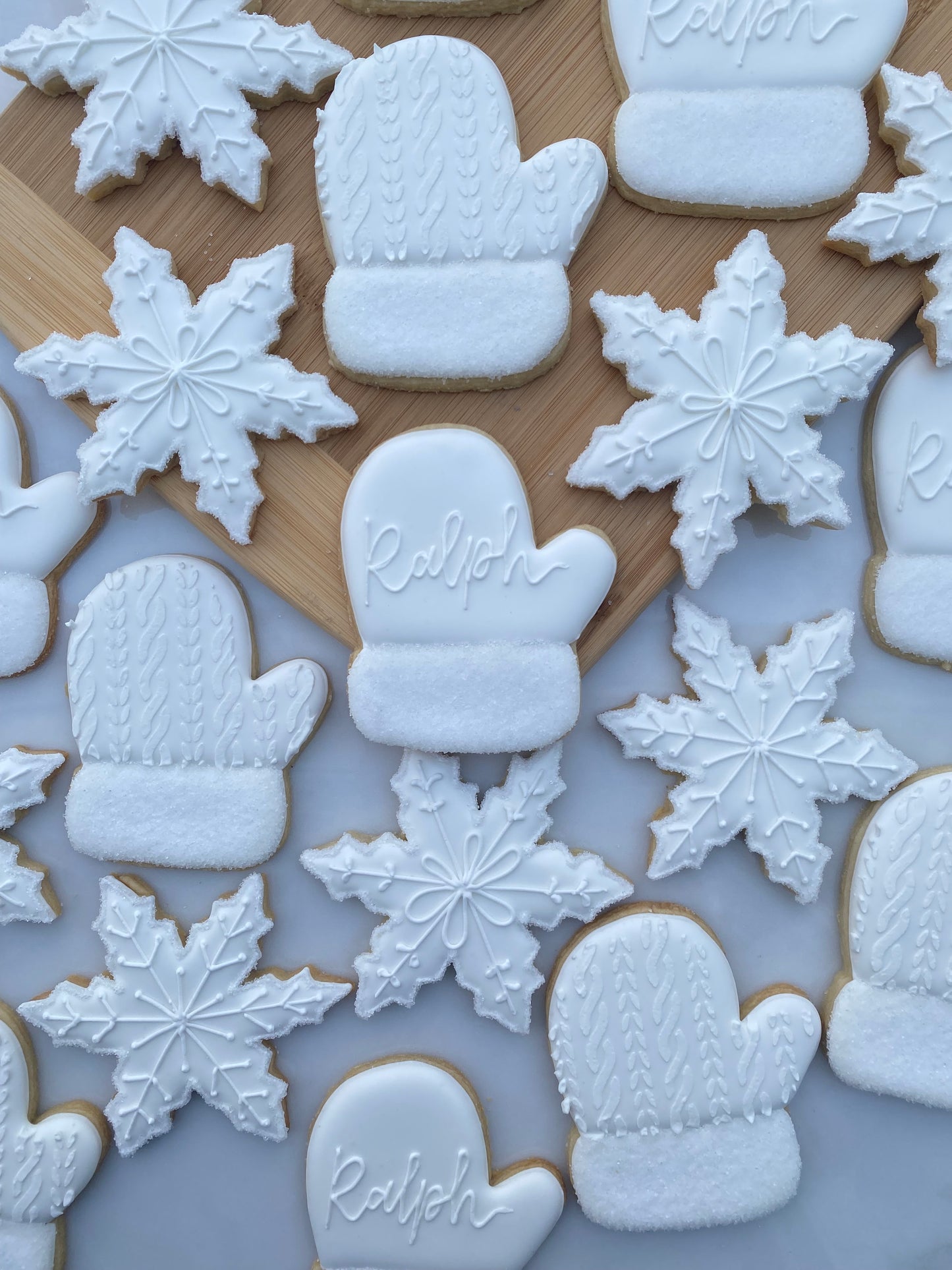 Snow themed cookies/ 2 Dozen