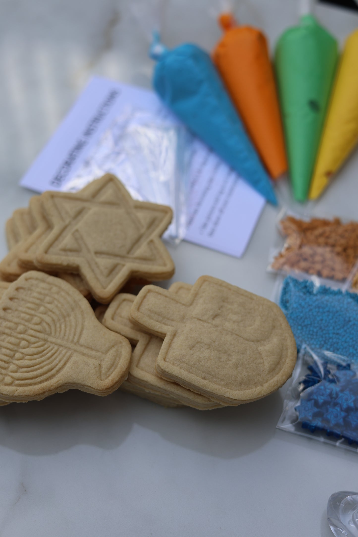 DIY chanukah kit, Family/Individual/party size options