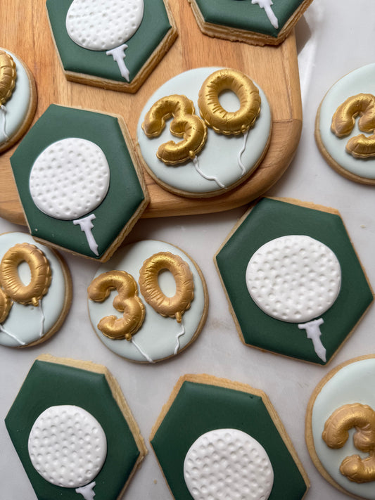 Golf Birthday cookies/ 2 dozen
