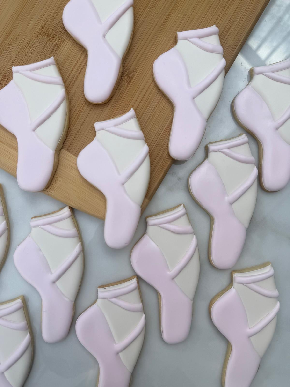 Ballet slipper cookies/ 1 dozen