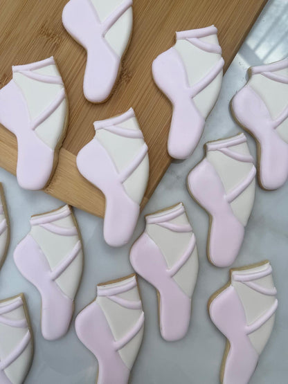 Ballet slipper cookies/ 1 dozen