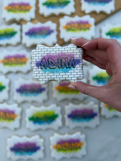 Graffiti themed cookies/ 1 dozen