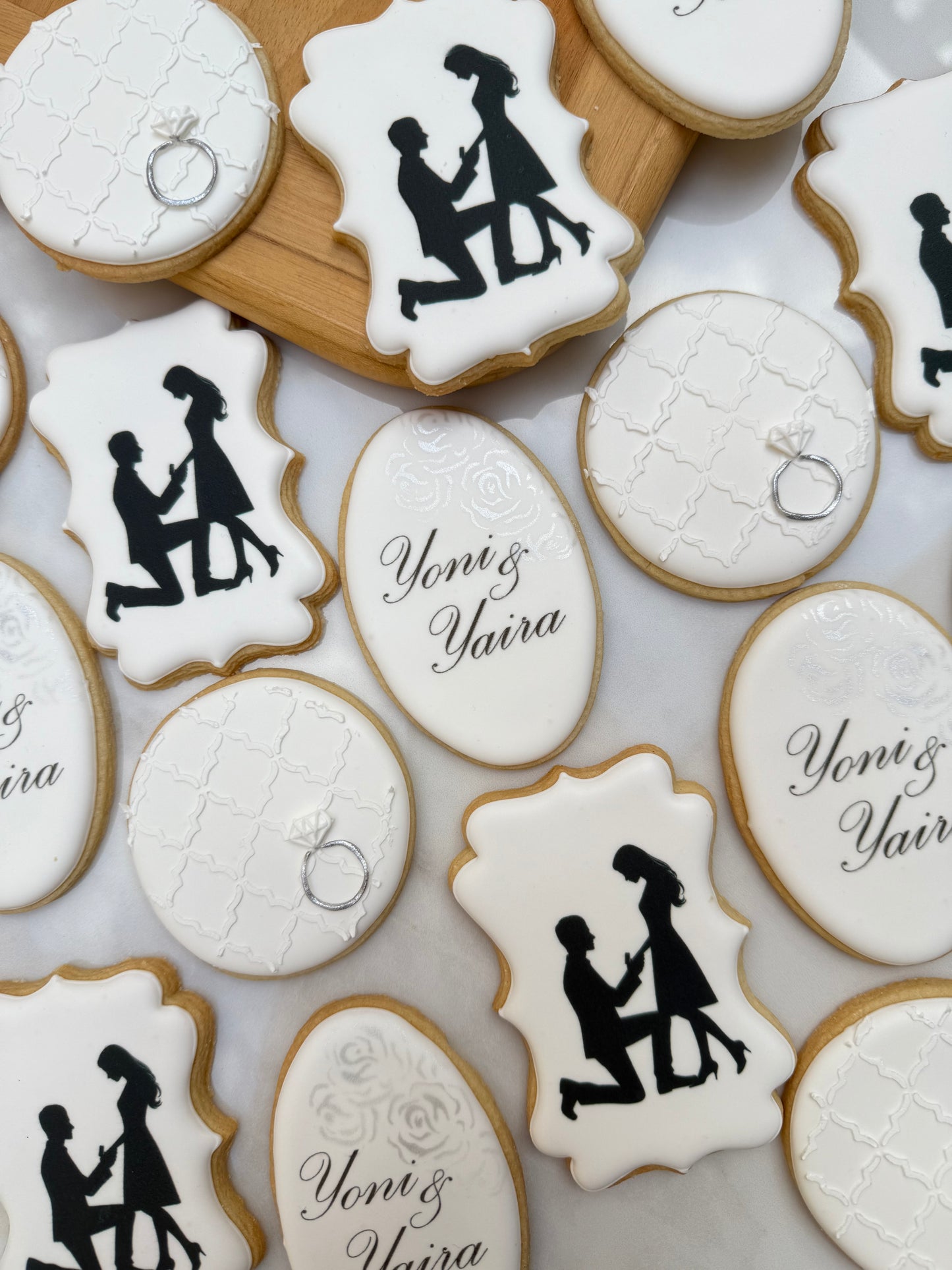 Proposal/engagement hand piped/ 2 dozen