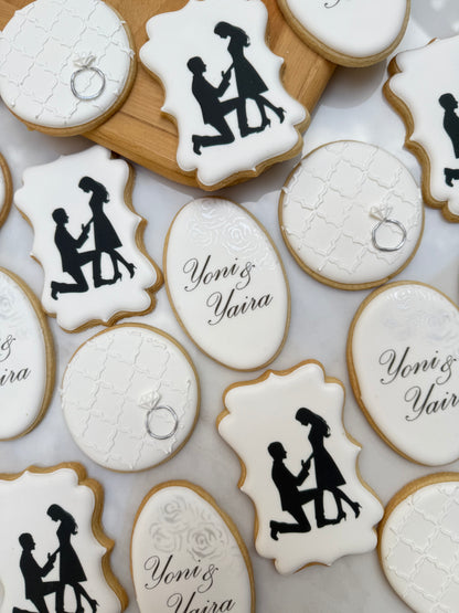 Proposal/engagement hand piped/ 2 dozen