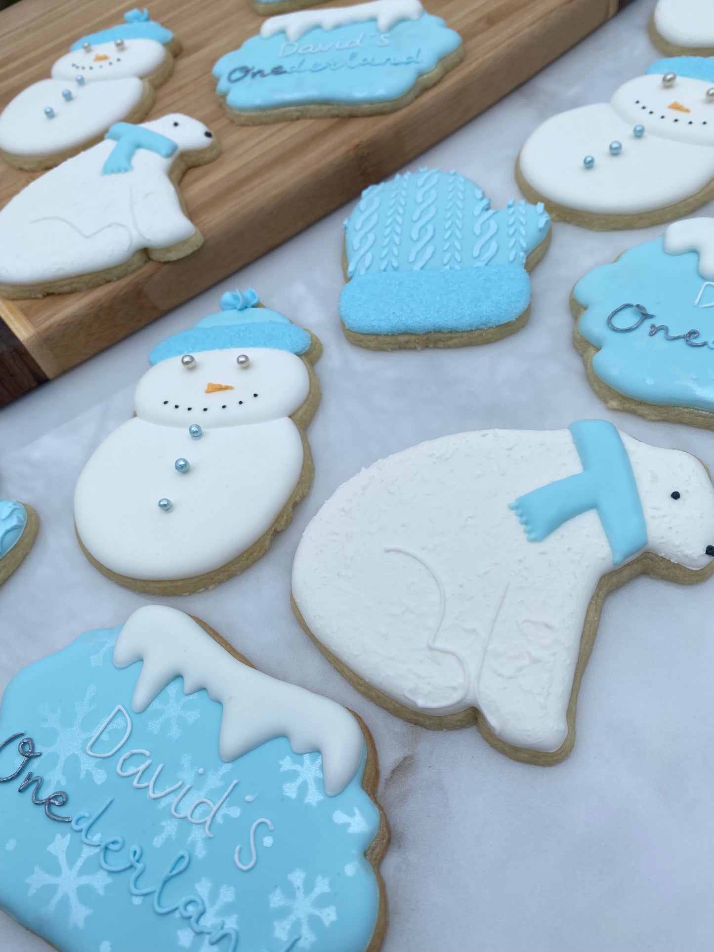 Onederland themed snow cookies/ 2 Dozen