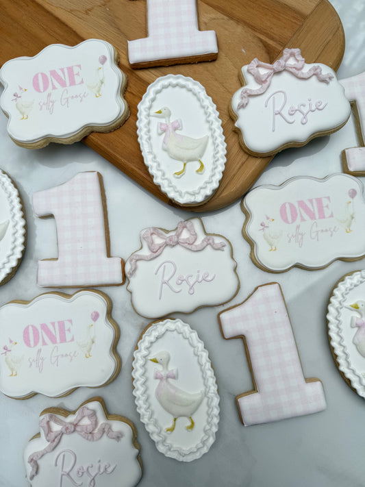 Silly Goose cookie set/ 2 dozen