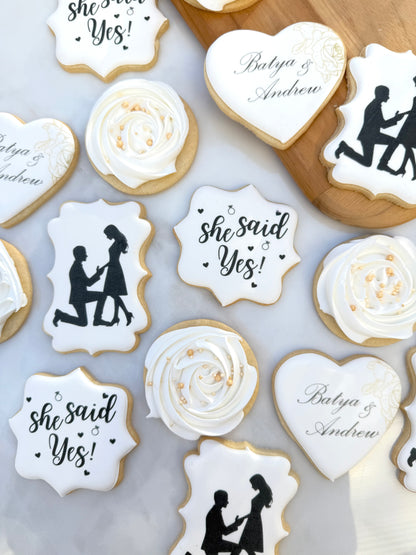 She said yes cookies/ 2 dozen