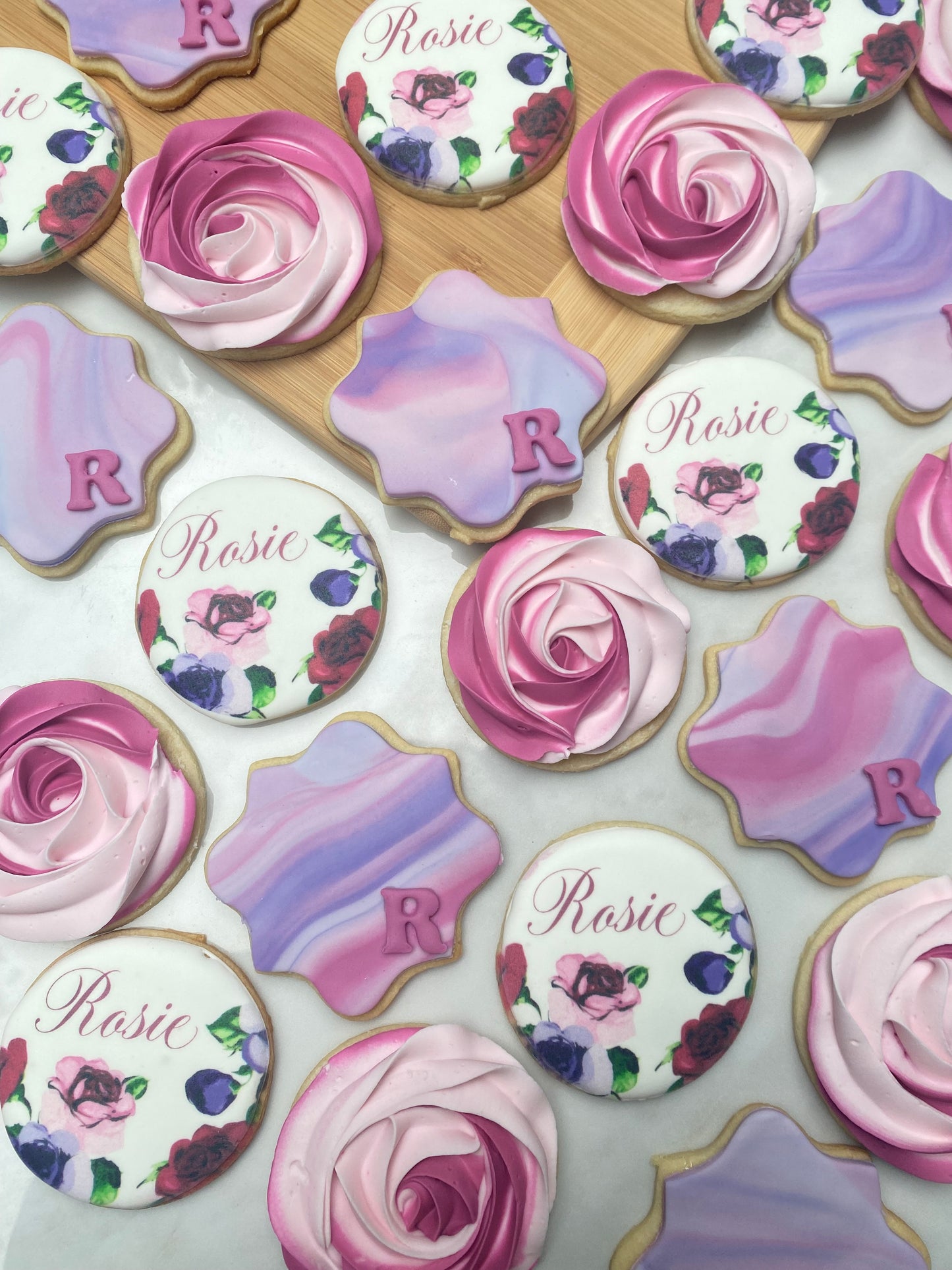 Rose pretty cookie set/ 2 dozen