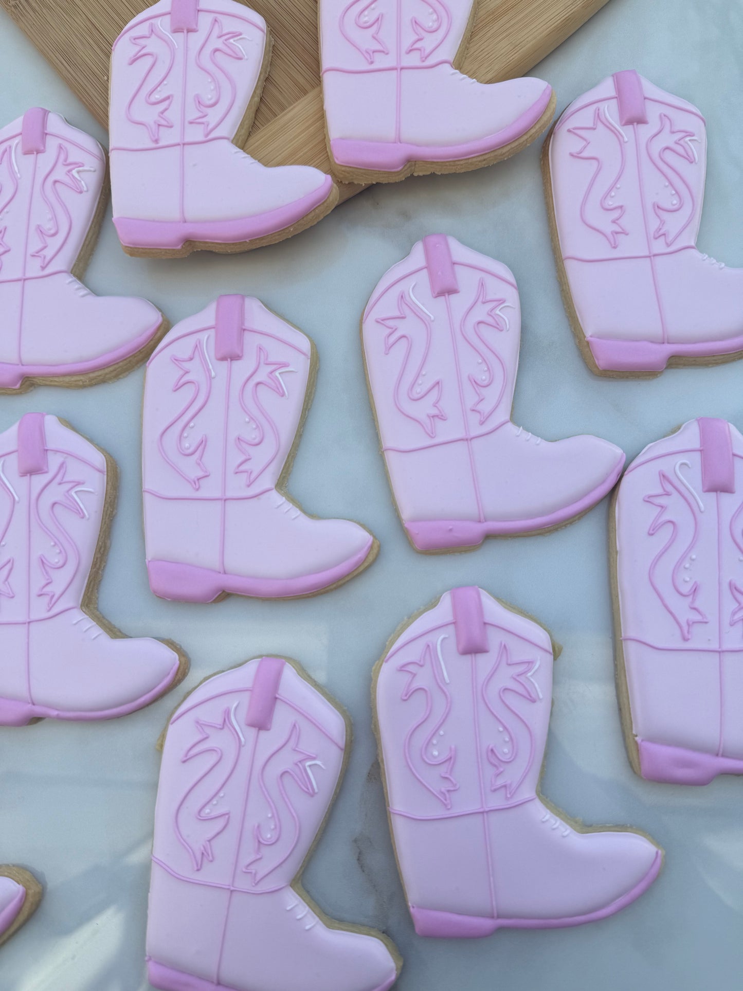 Cow girl boot cookies/ 2 dozen