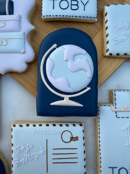 Travel lover birthday cookies/ 2 dozen