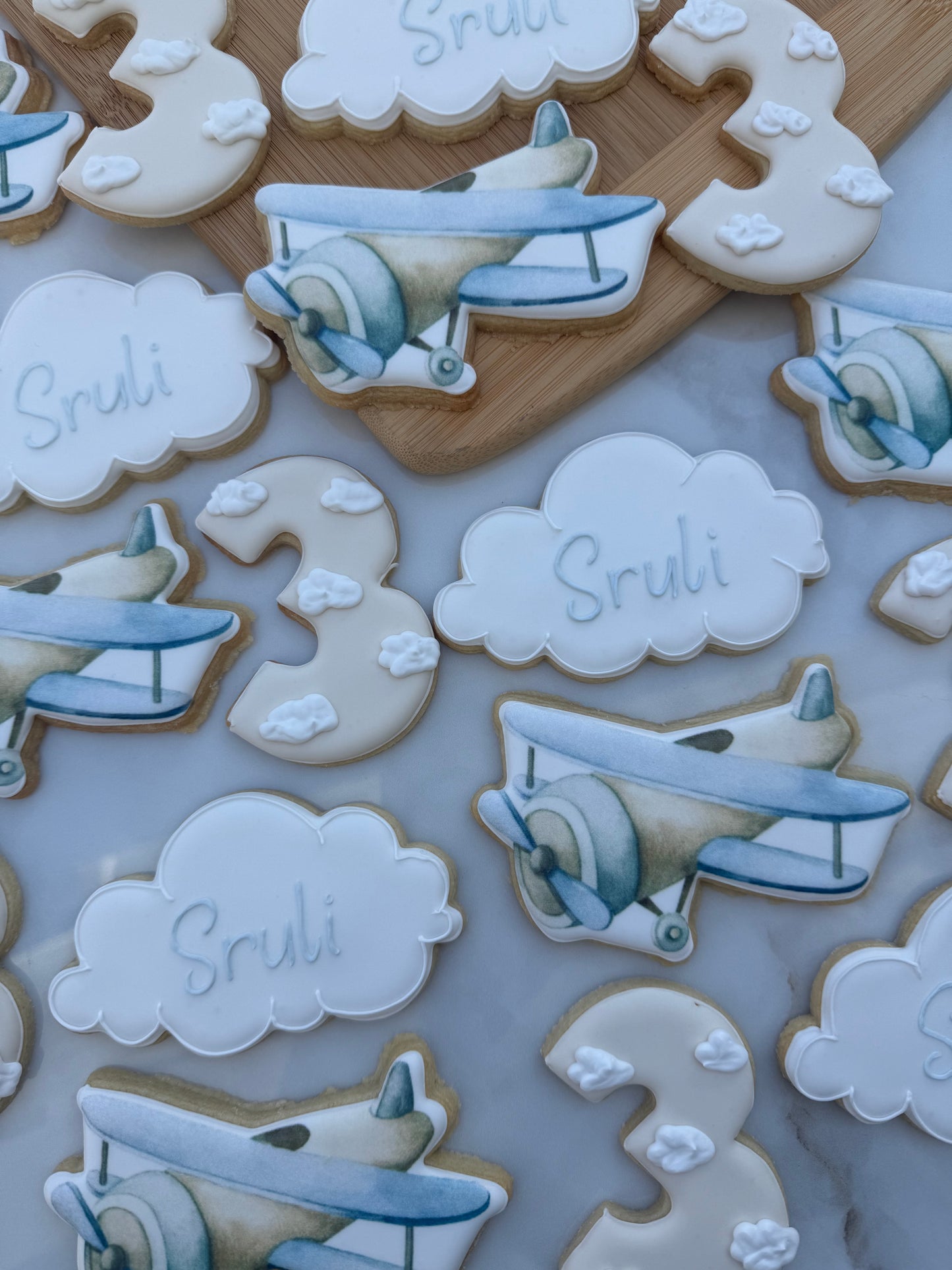 Vintage airplane cookie set/ 2 dozen