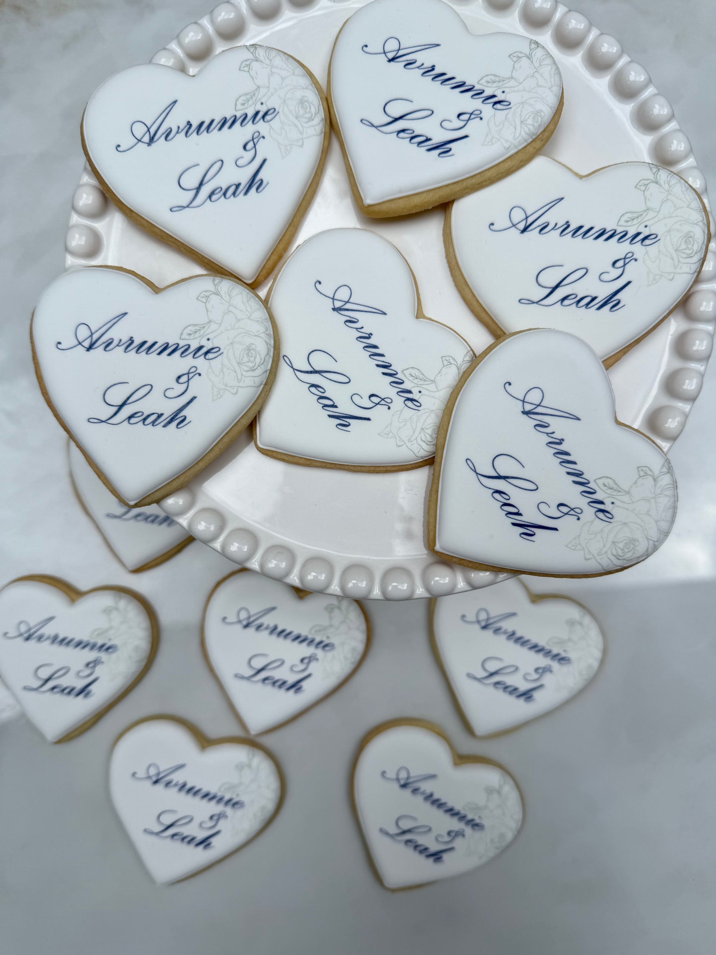 Engagement heart cookies/ 1 Dozen