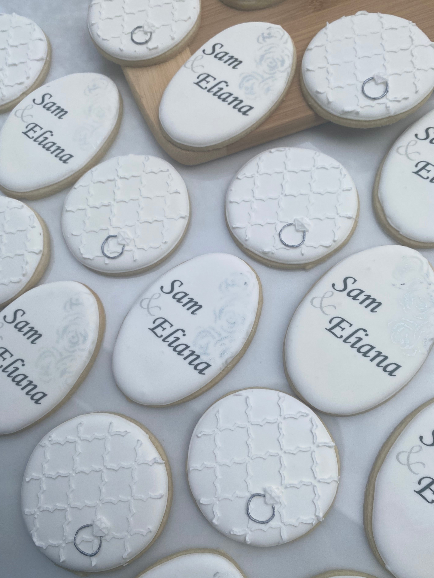 Engagement name and ring/ 2 dozen