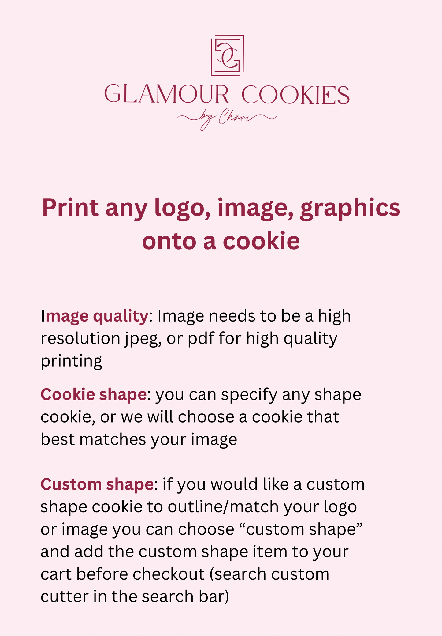 Printed Cookies-minimum 12 cookies