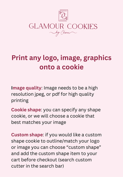 Printed Cookies-minimum 12 cookies