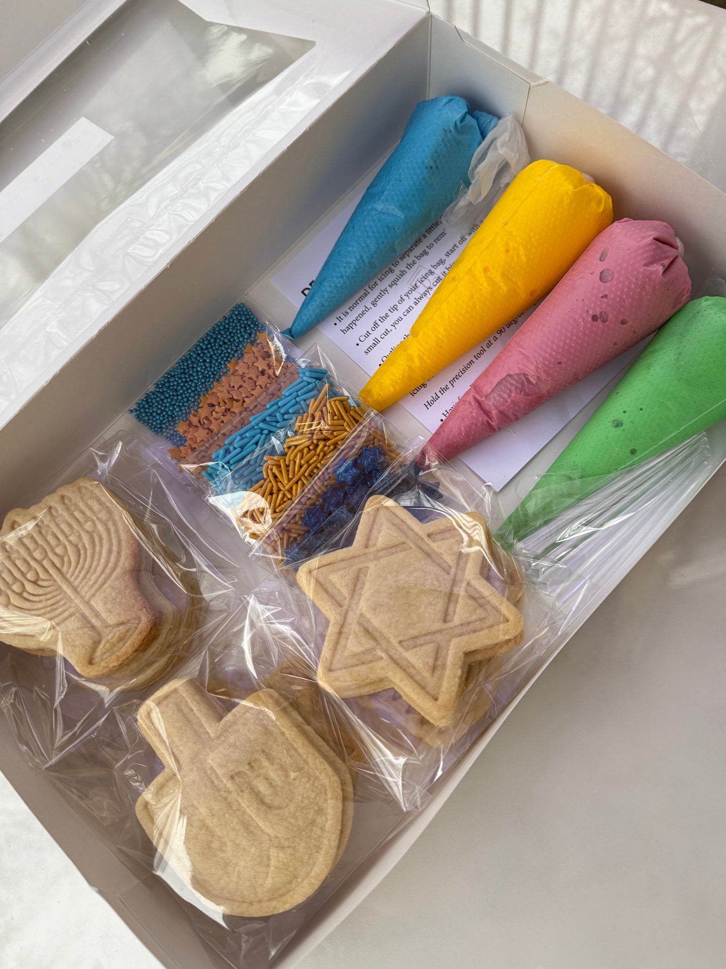 DIY chanukah kit, Family/Individual/party size options