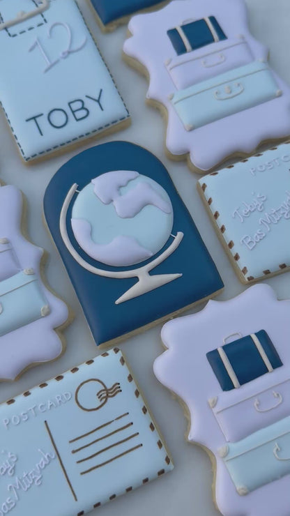 Travel lover birthday cookies/ 2 dozen
