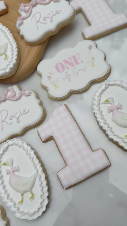 Silly Goose cookie set/ 2 dozen