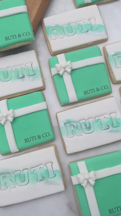Tiffany inspired birthday cookies/ 2 dozen