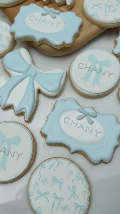 Bow themed cookie set/ 2 dozen