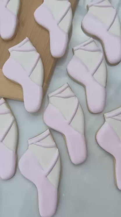 Ballet slipper cookies/ 2 dozen